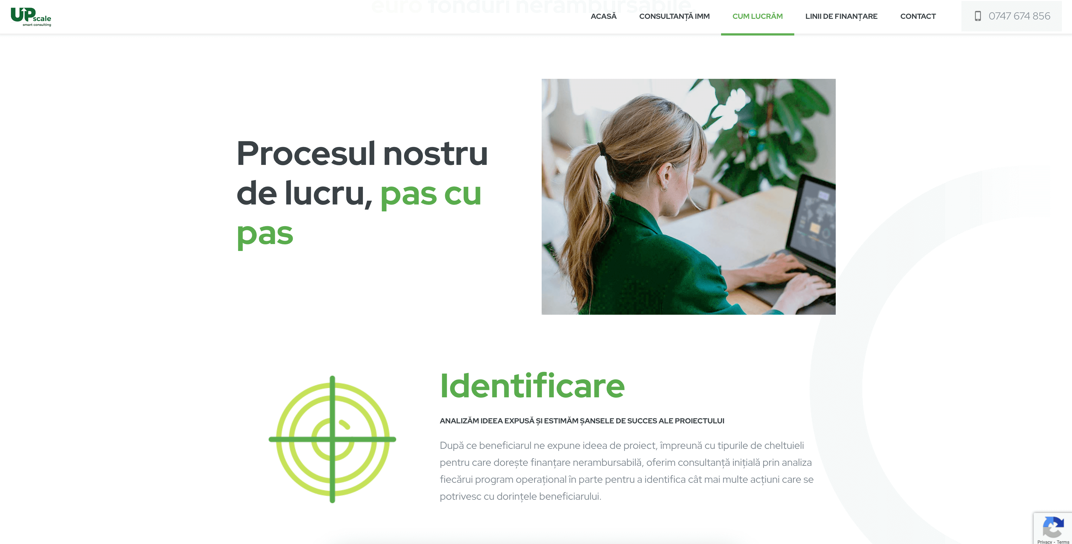 Upscale Smart Consulting website