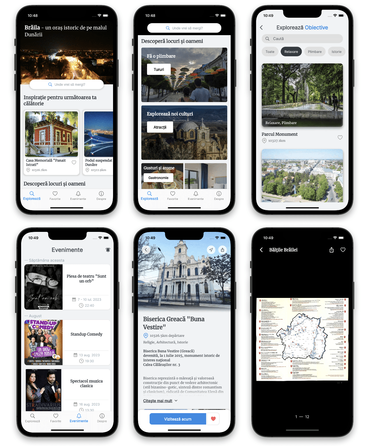 Visit Braila app screenshots