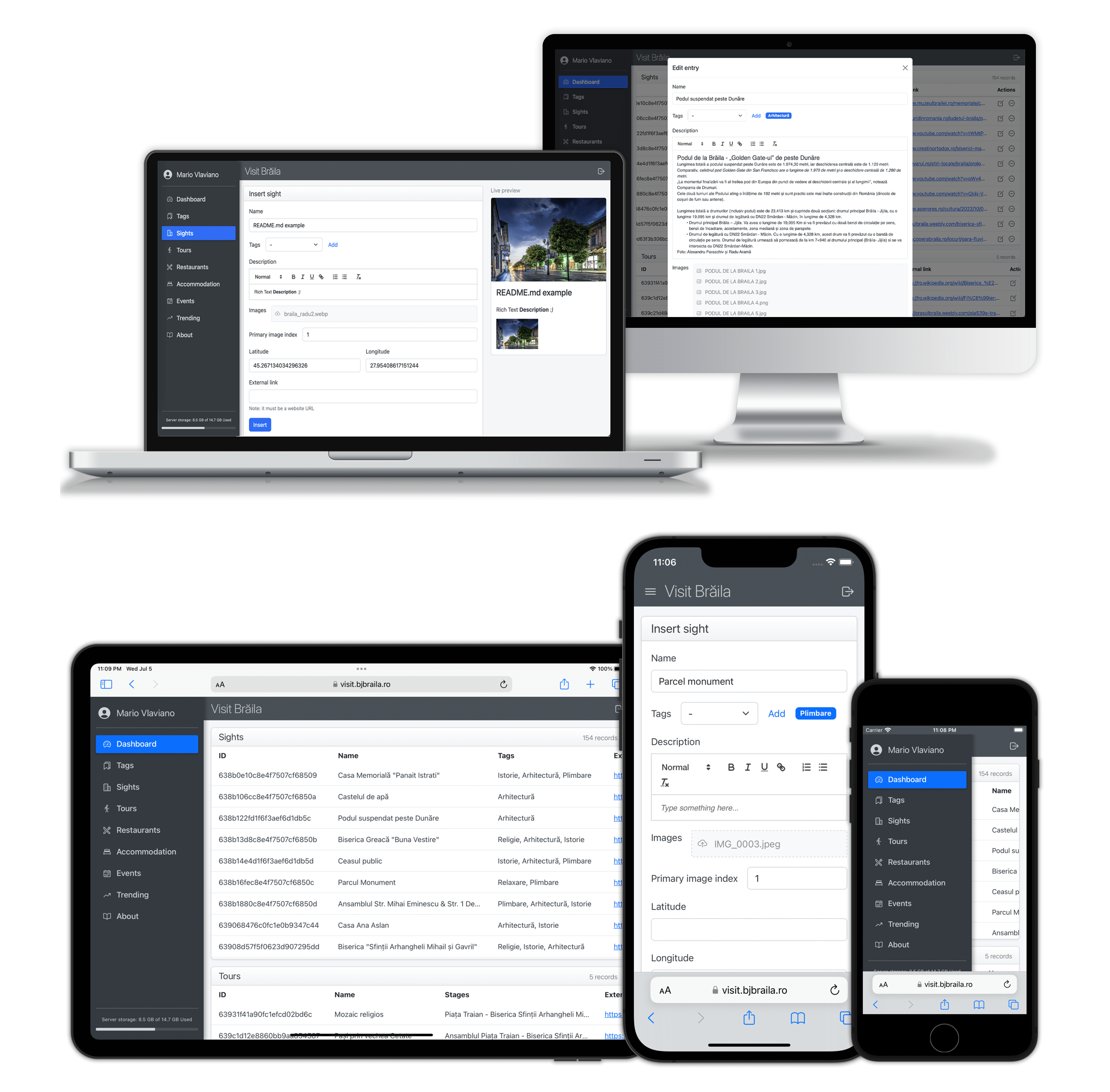 Visit Braila app screenshots